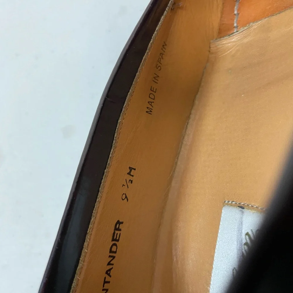 MEZLAN Made in Spain SANTANDER‎  Tasseled Kiltie Loafer in Cordovan 9 1/2 M $325